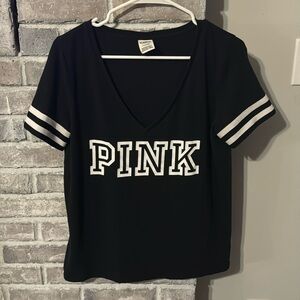 VS PINK short sleeve ringer tee L